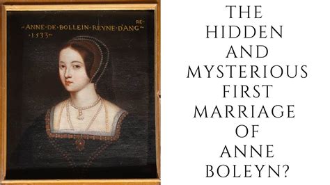 The HIDDEN And MYSTERIOUS First Marriage Of Anne Boleyn? - YouTube