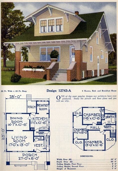 62 beautiful vintage home designs & floor plans from the 1920s - Click Americana