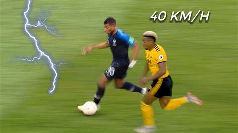 Fastest Sprint Speeds in Football 2020 - YouTube