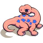 Cartoon running dino | Free SVG