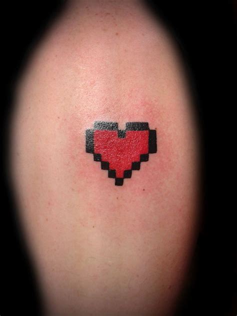 48 best 8-bit Heart Tattoo images on Pinterest | Tattoo ideas, Heart ...