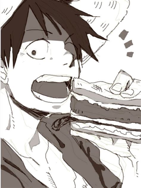 Luffy eating... Meat. | Fotos de kim, Foto, Lindo