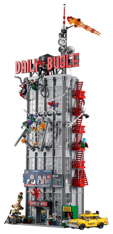 LEGO Marvel Spider-Man 76178 Daily Bugle revealed with 25 minifigures, including Blade, Punisher ...