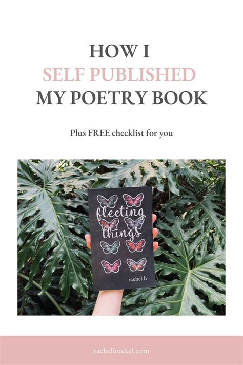 How I self published my poetry book | Poetry books, Self publishing, Poetry