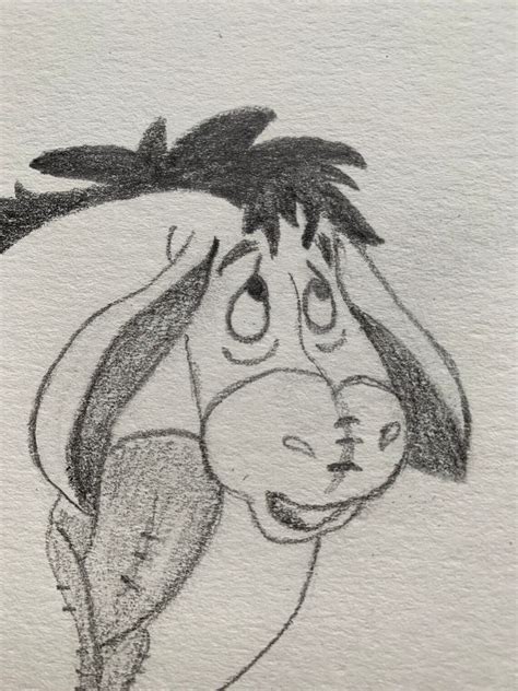 ORIGINAL DRAWING Eeyore Winnie the Pooh Pencil Drawing 6x9 - Etsy