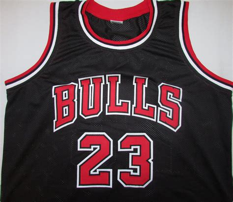 Lot Detail - MICHAEL JORDAN SIGNED BLACK CHICAGO BULLS JERSEY