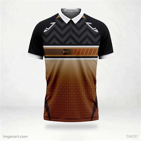 Cricket Jersey design Black and Brown - imgecart