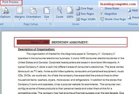 Learn Microsoft Word 2007 Insert Tab - IT distance learning | IT Online ...