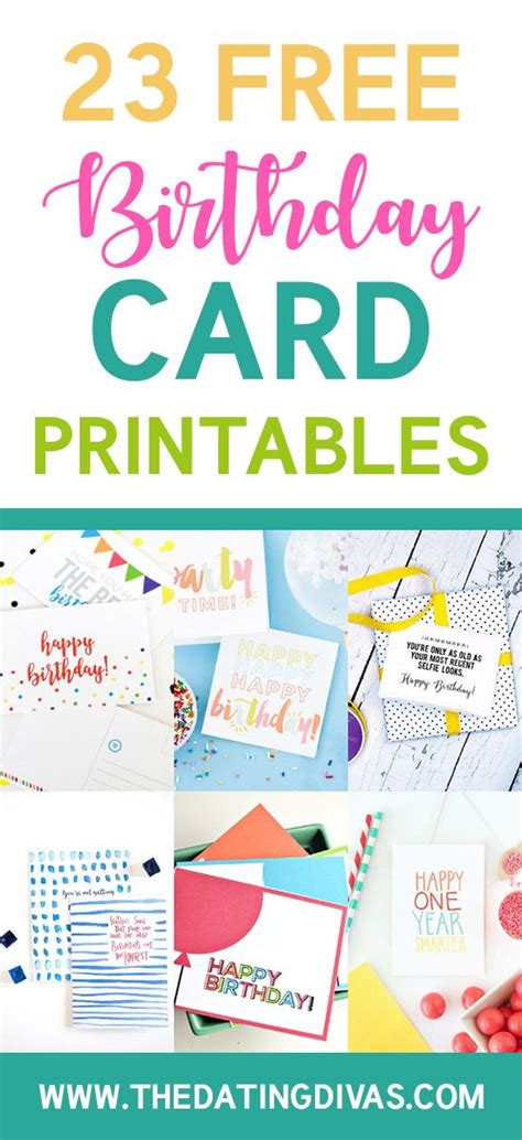 free printable birthday cards paper trail design in 2020 free ...