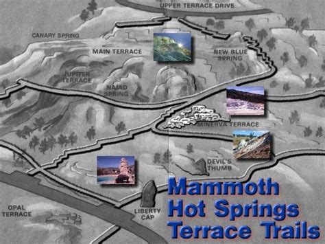 Mammoth Hot Springs Map