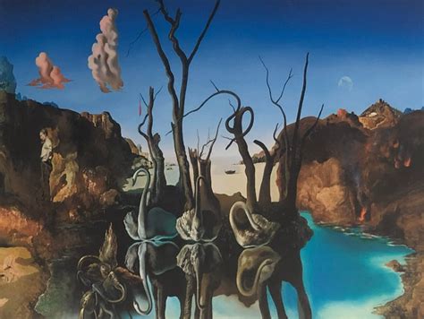 Salvador Dali, Swans reflecting Elephants, Canvas print – Classy Canvas ...