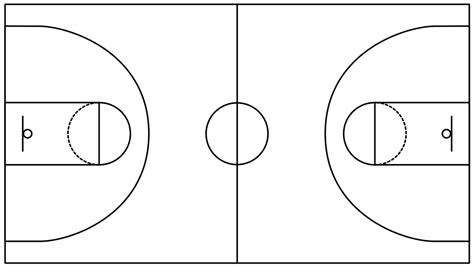 Printable Diagram Of Basketball Court - Customize and Print