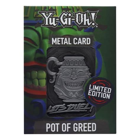 Buy Your Yu-Gi-Oh! Pot Of Greed Metal Card (Free Shipping) - Merchoid