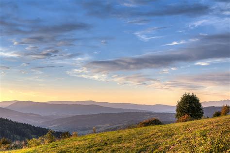 Sunrise Over Rolling Hills Photograph by Krzysztof Hanusiak