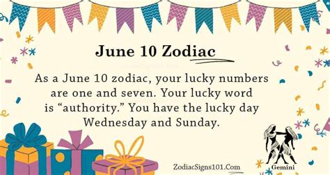 June 10 Zodiac is Gemini, Birthdays and Horoscope - ZodiacSigns101