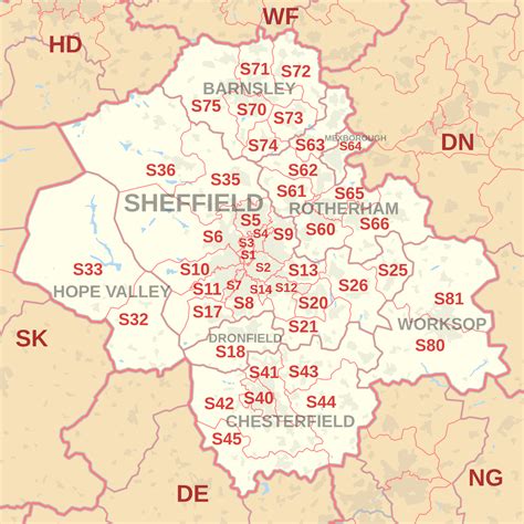 postcode map of south yorkshire - Google Search | House clearance ...