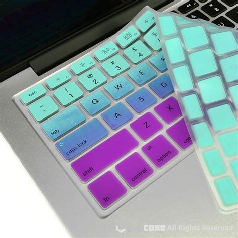 Mint, Blue and Purple Keyboard cover | Keyboard, Keyboard cover, Macbook