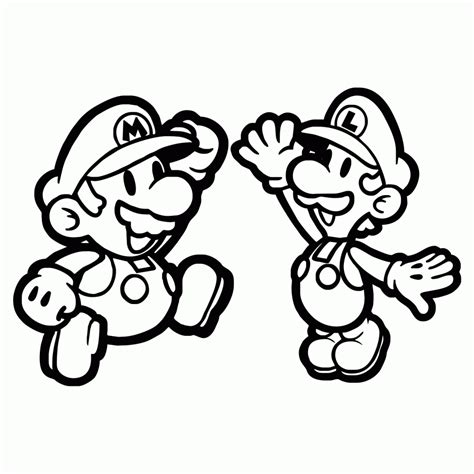 Free Mario Clip Art Black And White, Download Free Mario Clip Art Black And White png images ...