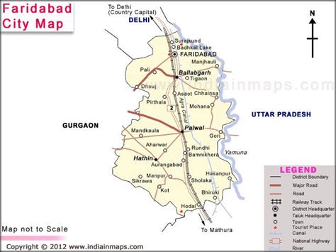 Faridabad City Map | Faridabad, Map, City map