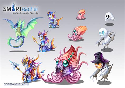 Prodigy Water Monsters by Dragolisco on DeviantArt