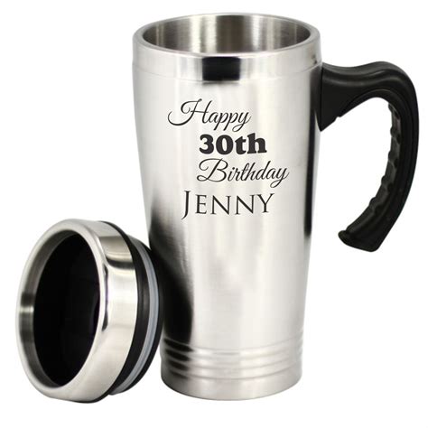 Custom Engraved Personalised Stainless Steel Travel Mug Coffee Cup Thermos Flask | eBay