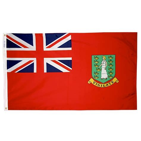 4ft. x 6ft. British Virgin Island Flag Red