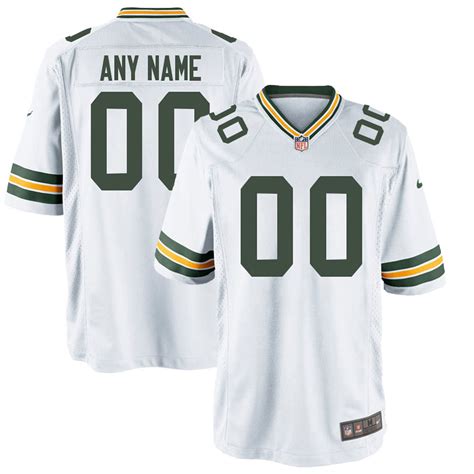 Green Bay Packers White Customized Game Jersey - Jerseys2021