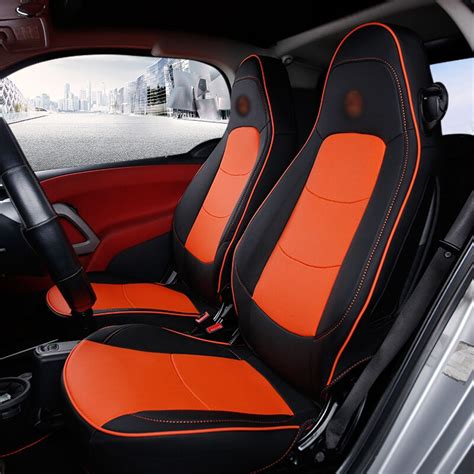 Car full wrap seat cover Leather decoration For Smart 451 450 Fortwo Four seasons breathable not ...