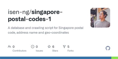 GitHub - isen-ng/singapore-postal-codes-1: A database and crawling script for Singapore postal ...