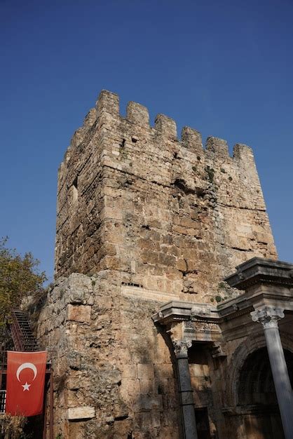 Premium Photo | Antalya Old Town Walls in Antalya Turkiye