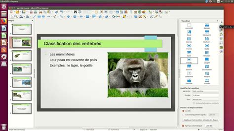 Ajouter des animations dans un diaporama avec LibreOffice Impress - YouTube