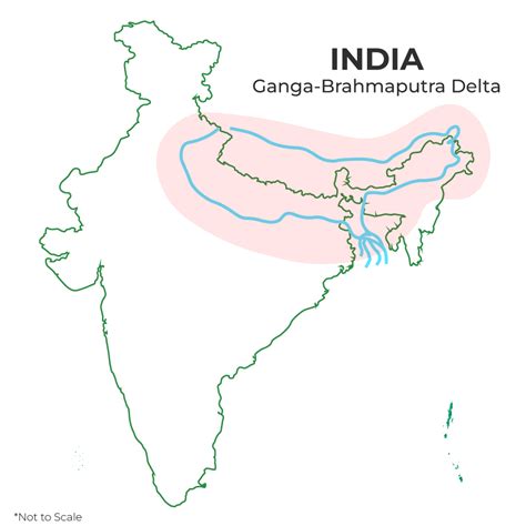 Ganges Brahmaputra Delta Map