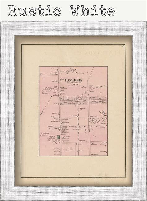 Canarsie Flatlands Brooklyn New York 1873 Map Replica and | Etsy