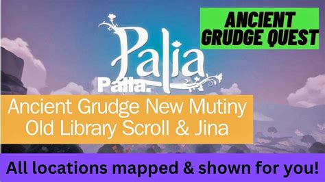 Palia ANCIENT GRUDGE NEW MUTINY questline fournd in old library Jina and 3 scrolls to find - YouTube