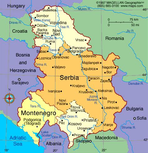 [ map of Serbia-Montenegro ]