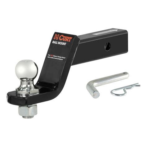 CURT 45055 Trailer Hitch Mount with 1-7/8-Inch Ball & Pin, Fits 2-Inch Receiver, 3,500 lbs, 4 ...