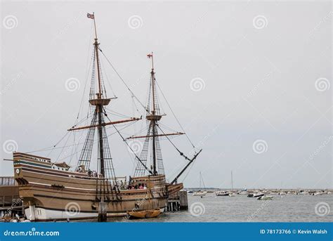 Replica Of Mayflower II Ship Model Editorial Photo | CartoonDealer.com ...