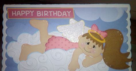 Crystal's and Keauna's Crafts: Angel Birthday Card for my mom