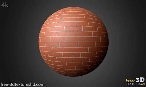 3D textures PBR free Download - Classic Brick Wall Seamless PBR 3D Texture High Resolution 4K ...