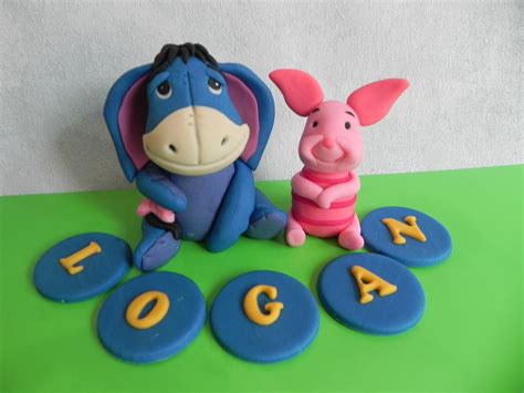 Eeyore cake topper fondant donkey birthday cake | Etsy