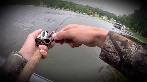 Bass fishing for largemouth on green lake wisconsin - YouTube