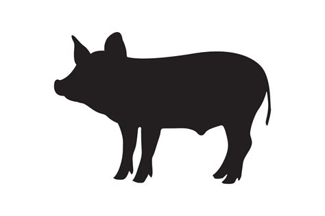 Pig Silhouette Svg Graphic by LooksGoodOnYou · Creative Fabrica