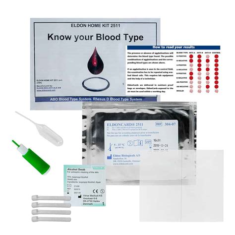 EldonCard® Blood Typing Kit - Combat Medical Systems