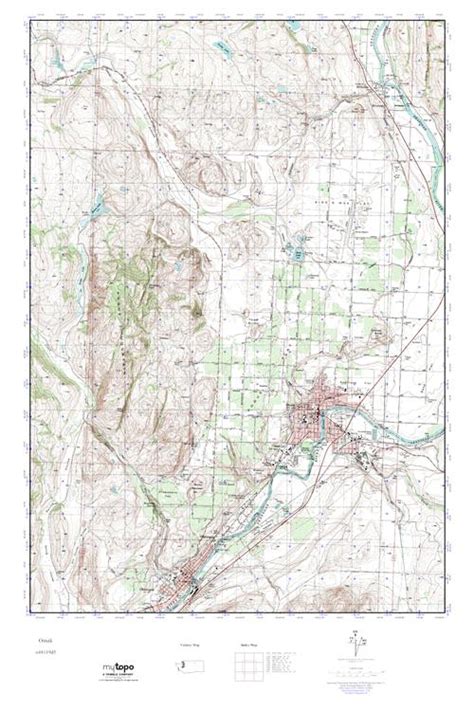 MyTopo Omak, Washington USGS Quad Topo Map