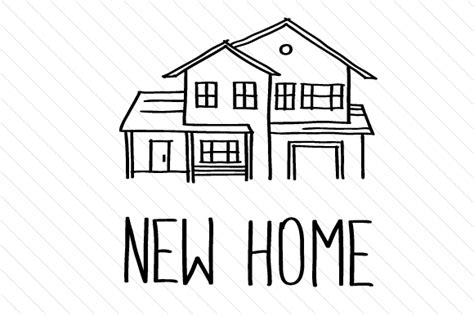 New Home SVG Cut file by Creative Fabrica Crafts · Creative Fabrica