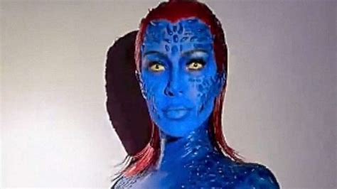 Kim Kardashian morphs into Mystique from 'X-Men' for Halloween | GMA