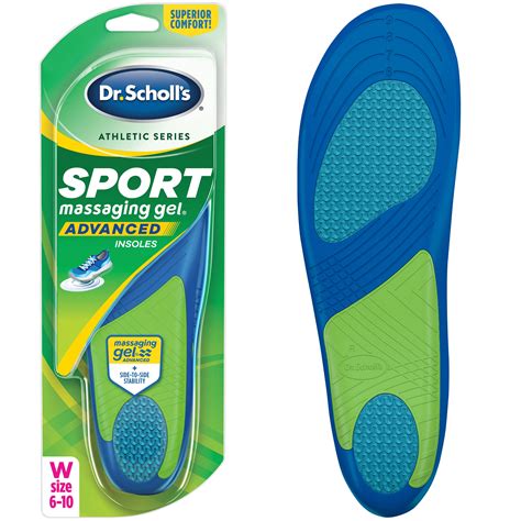 Dr. Scholl’s Sport Insoles Superior Shock Absorption and Arch Support to Reduce Muscle Fatigue ...