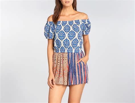 Tigerlily Hayati Romper in Blue | Lyst