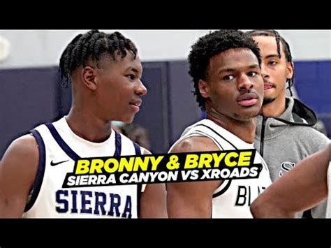 Bronny & Bryce James Lead Sierra Canyon To BIG Wins vs Crossroads ...