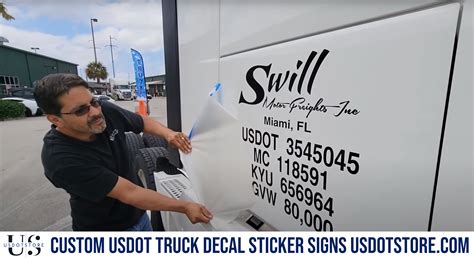 How To Install Your USDOT Number Sticker Decal Lettering Signs On Your – USDOTSTORE